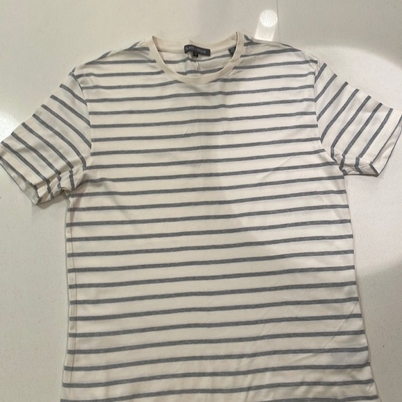 Striped T-Shirt - Grey & Cream - Picture 1 of 2